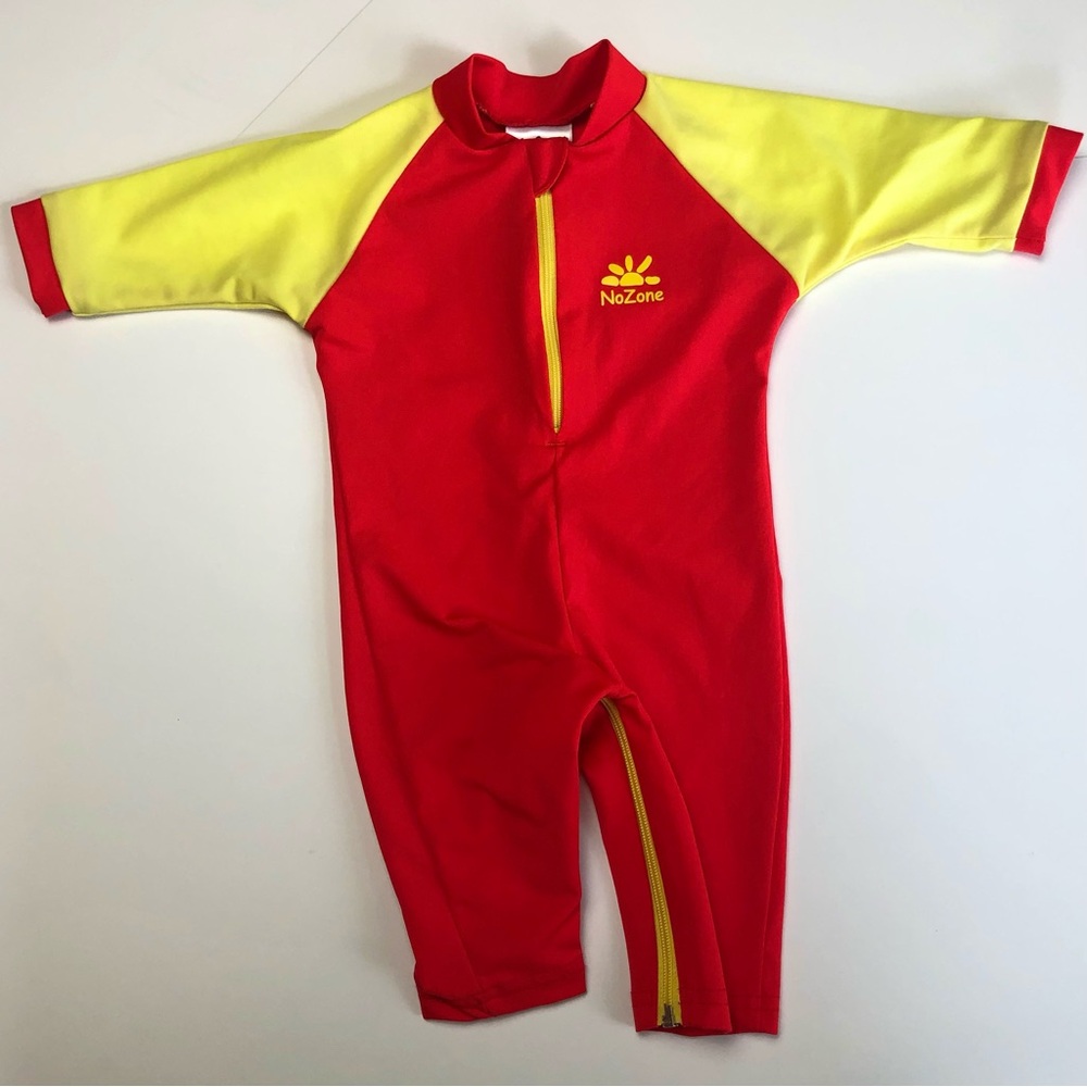 Baby Swimsuit Rash Guard Sun Protection Long One-Piece Sun Suit (0-6m)
